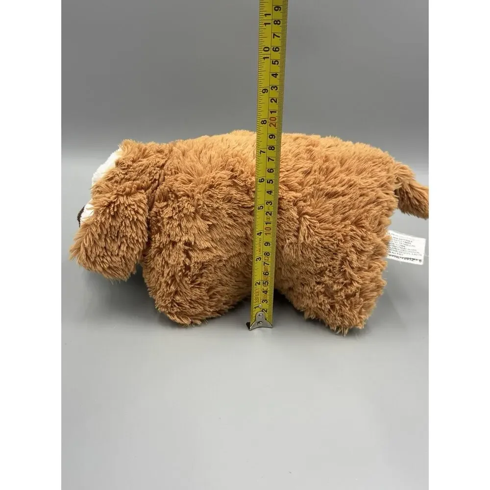 Sears Puppy Dog Brown Tan White Pillow Plush 11 Inch Stuffed Animal